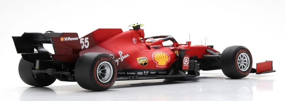 LOOK SMART, FERRARI Scuderia SF21 #55 GP Bahrain 2021 Carlos SAINZ Jr., 1/18,... - Immagine 3 di 4