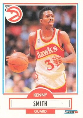 Kenny Smith #4 1990-91 Fleer Atlanta Hawks Basketball