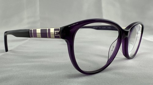 Escada Eyeglasses Frames Only VES 378 0U55 Purple 53-16-140 Plastic Italy & Case - Picture 4 of 13