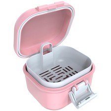 Leak Proof Denture Bath Cup, Portable Soaking Denture Box, Denture Bath Case ...