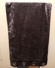 grey velvet curtains each curtain is 44inches wide  X 90 inches drop