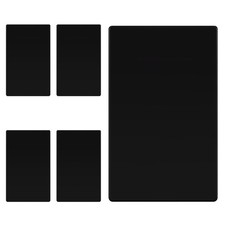 TG Mid-Size Screwless Blank Wall Plate Child Safe Device Outlet Cover 1-Gang Bla