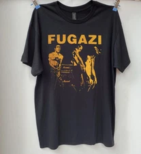 Fugazi Punk Band Retro Style Black T-shirt Size S-5XL