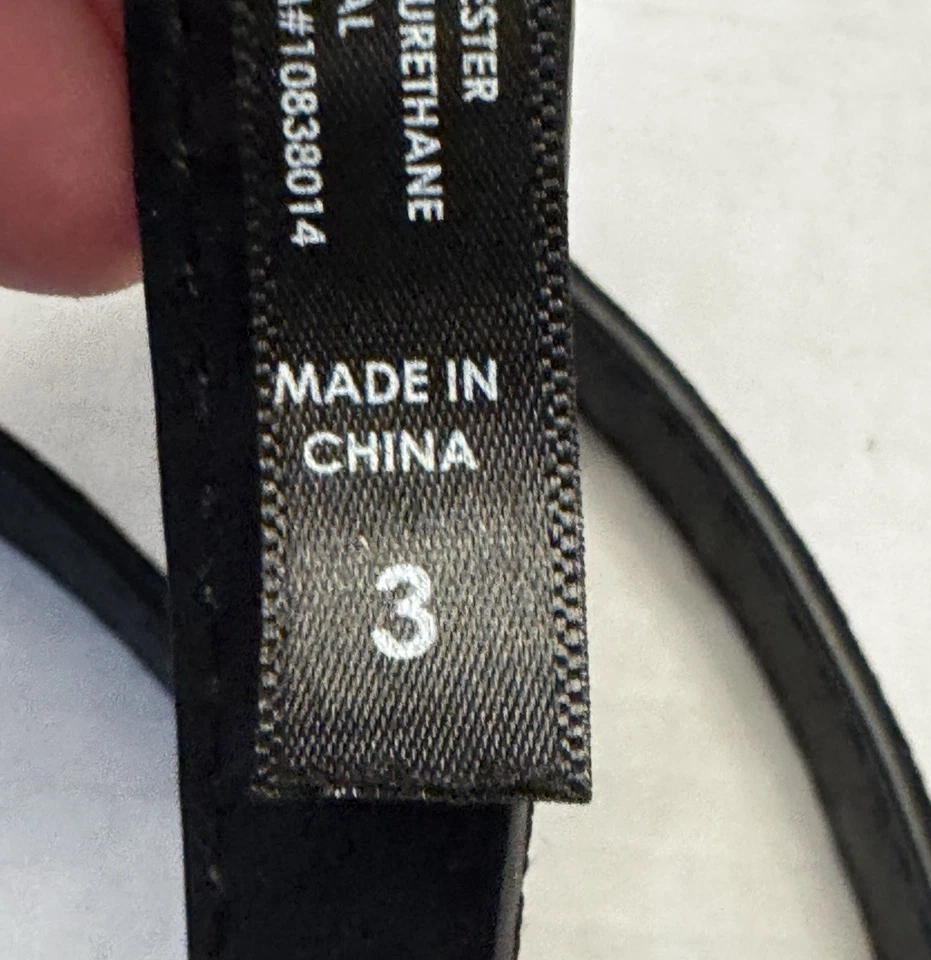 Women's Torrid Black and White Skinny Belt Size 3 Aztec Southwestern Cowgirl - Image 4 of 4