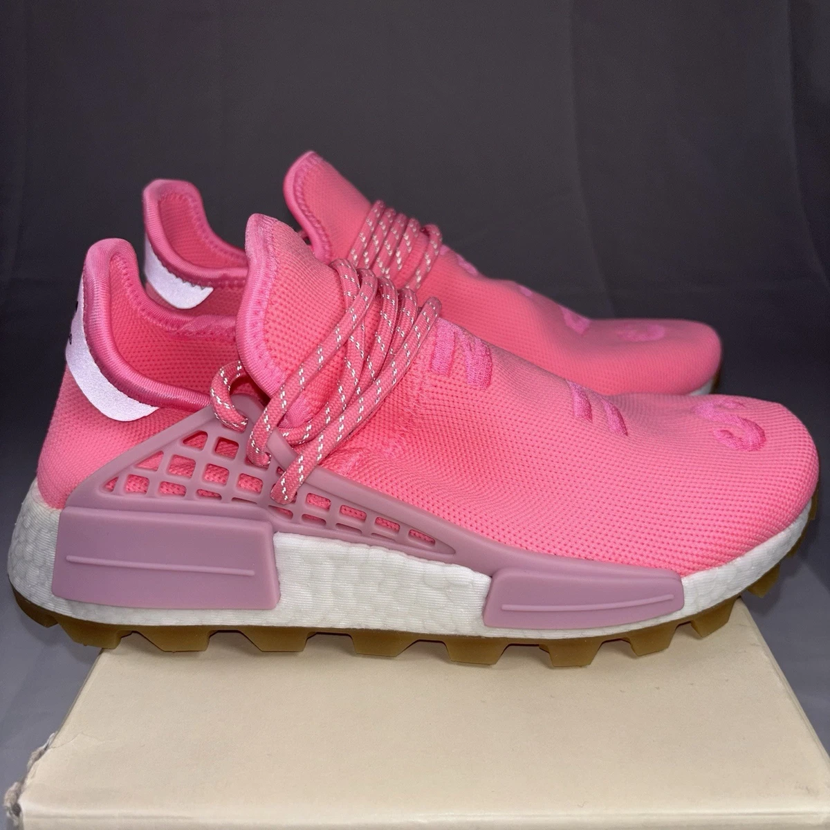 adidas gazelle silver green womens Adidas NMD x HU Pharrell Human Race Holi Festival 'Pink Glow' (2018) –  PUSHAS main image 0