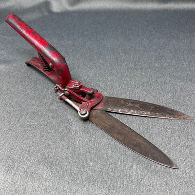 #ad Vintage Keiser 9S Pruning Shears Made in USA Rustic Red Handle Garden Tool $25.00