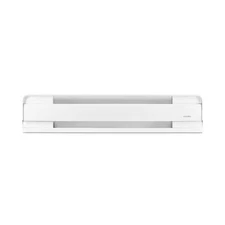 27.875 In. 240/208-Volt 500/375-Watt Electric Baseboard Heater in White
