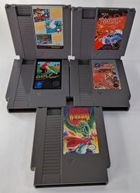 All Original Nintendo NES Console Bundle 5 Great Titles **READ DESCRIPTION**