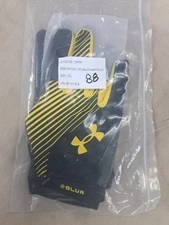 Under Armour UA XFL Brahmas Blur Glue Grip Football Gloves Men's Size 2XL