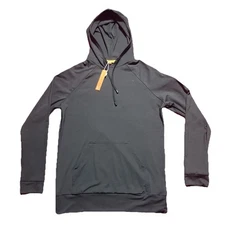 Mens Redvanly Black Pullover Hoodie Small Kangaroo Pockets NWT