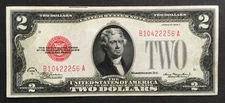 Fr. 1504 $2 1928 C Two Dallas United States Red Seal Note B 10422256 A  AU