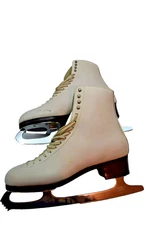 Klingbeil Custom White Skates, John Wilson Coronation Ace Sheffield Blades, S 11