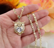 14k Gold plated Chain  With Pendant 24” / Cadena En Oro Laminado Alta Calidad