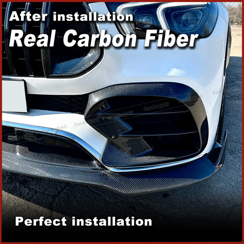 Carbon Front Flossen Splitter Canards für Benz C167 GLE450 GLE63 GLE53 AMG Coupe - Picture 4 of 9