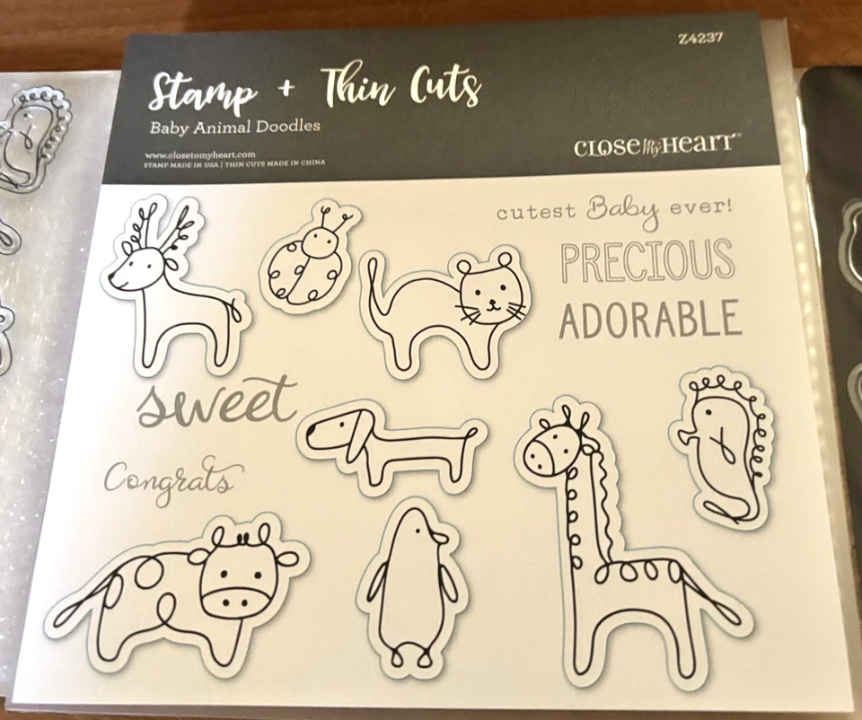 CTMH Z4237 CORTES FINOS Y GARABATOS DE ANIMALES BEBÉS C1740 ~ Precioso, VACA, CIERVO, GATO, PERRO Foto 3 de 4