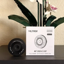 Viltrox AF 28mm f/4.5 XF Lens Fujifilm X-Mount APS-C Pancake Prime Fixed Fuji
