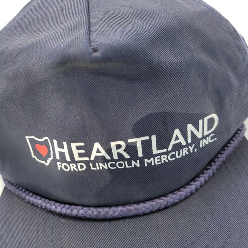 Gorra Heartland Ford Lincoln Mercury concesionario azul adulto usada Snapback B17D - Imagen 2 de 5