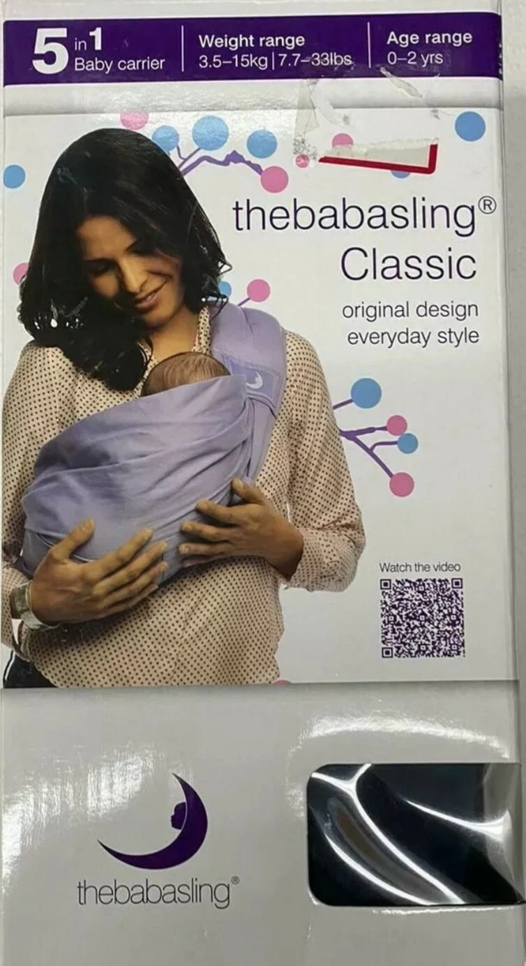 BABY CARRIER BAND "The Babasling" PURPLE 3-15kg/ 0-2 years