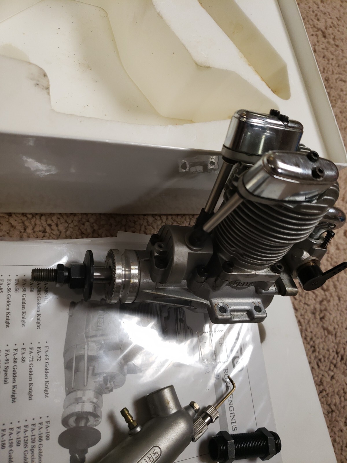 Set Di 4 Guarnizioni Per Motori Saito FA-100 E FA-125 - Foto 2