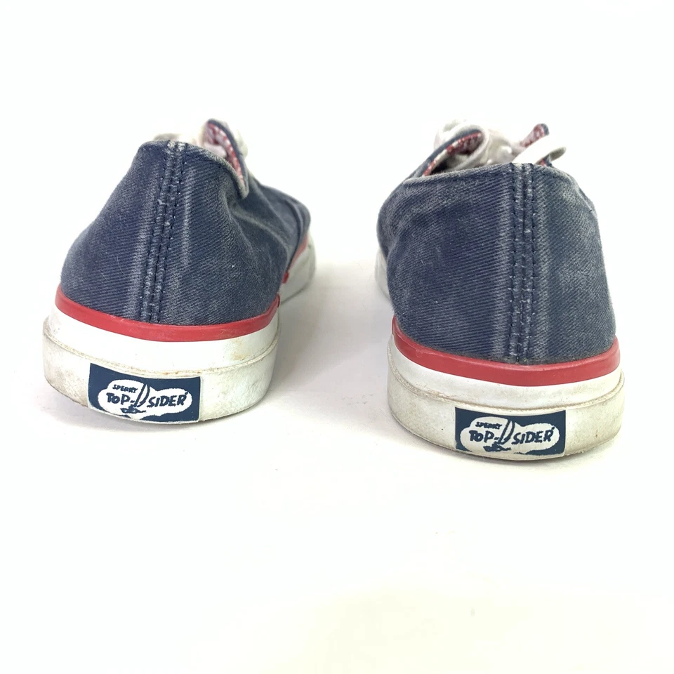 Sperry Top-Sider 女式 6 CVO Cloud 标志海军蓝鞋船运动鞋红色白色蓝色 — 第 2/4 张图片