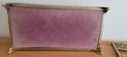 Vtg Footed Tissue Box Holder Ornate Gold Filigree Floral Decor Boudoir Glam  — photo 4