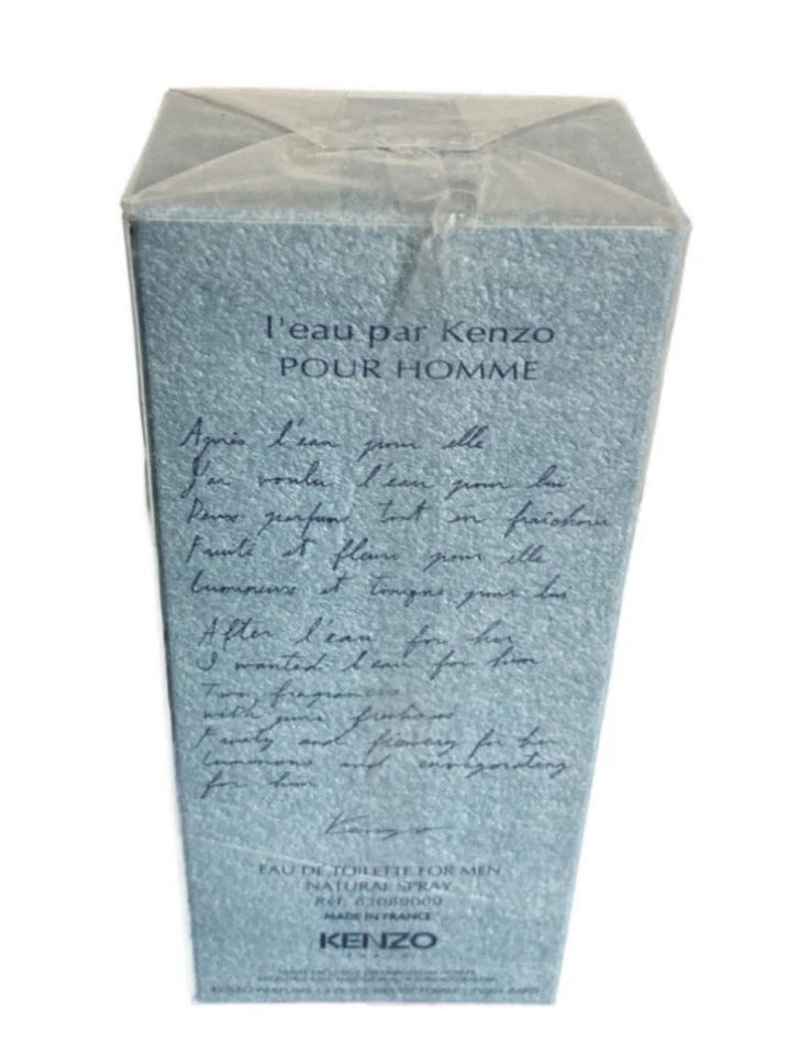 Kenzo L’Eau Par Pour Homme 3.4 oz EDT Spray for Men – Sealed Box – Vintage - Image 3 of 3