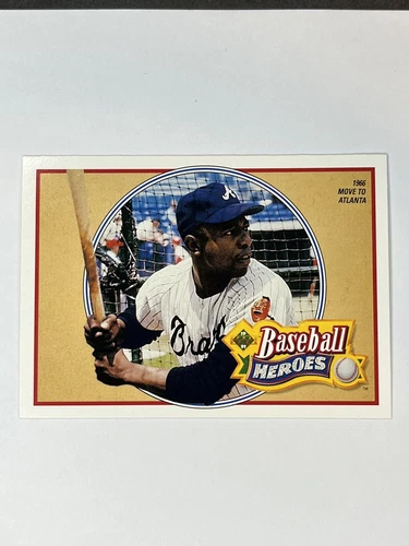 1991 Upper Deck Hank Aaron #21 Of 27 Baseball Heroes Atlanta Braves