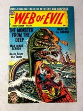 Web Of Evil #20 / 1954 / Pre-Code Horror Golden Age / Nice Mid-grade / Comic