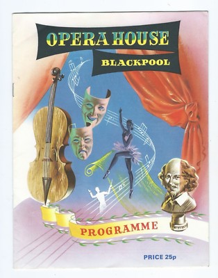 Swan Lake Opera House Blackpool London Festival Ballet 1977 Programm 