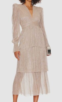 sabina musayev dress gold Rent Sabina Musayev Gold Dress UK 8