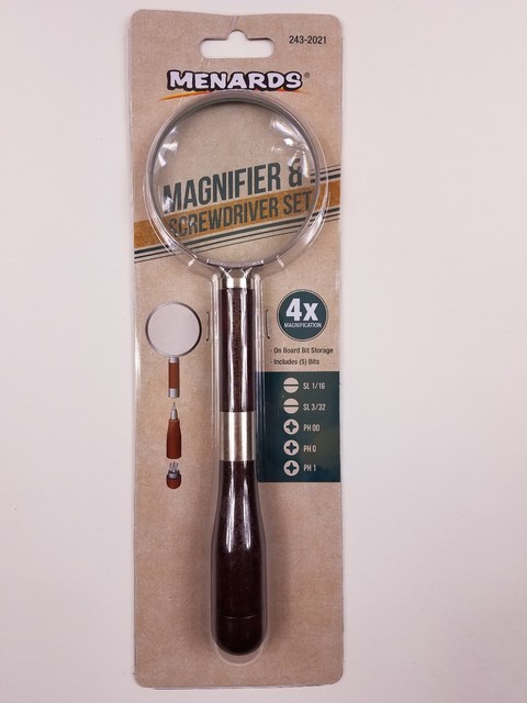 Best Screwdriver Set 2021 Magnifier and Screwdriver Set by Menards P/N 243 2021 for sale 