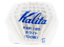 Kalita Wave Paper Coffee Filters I Larger Size 185 I 100 Count I Specially Pour