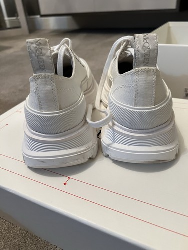 Alexander Mcqueen Tred Slick Cloth Low Trainers White 36 Box Dust Bags & Receipt - Picture 6 of 10