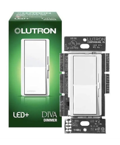 LUTRON DIVA DVCL-153P-WH DECORA LED/CFL DIMMER BRANDNEU