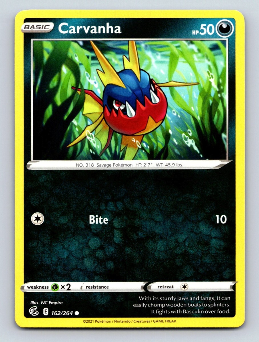 バウワウ ポケモンカード HP50 Carvanha HP 50 Bite Attack Rarity Colorless Pokémon | eBay