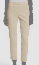  245 Theory Women's White Basic Slim Leg Cropped Casual Trouser Pants Size 2