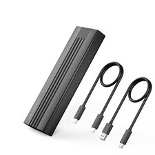 M.2 NVME SATA SSD Enclosure, Tool-Free USB 3.2 Gen 2 10Gbps NVME to USB Adapt...