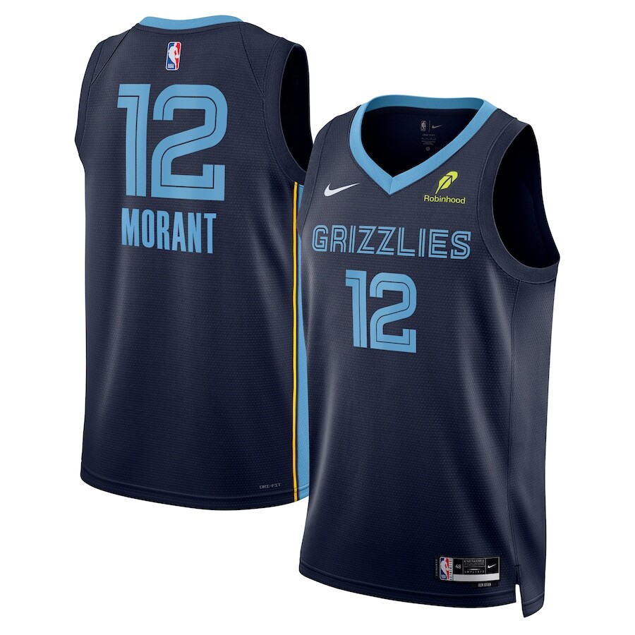 Memphis Grizzlies Ja Morant Nike 2024/25 Sponsor Swingman
