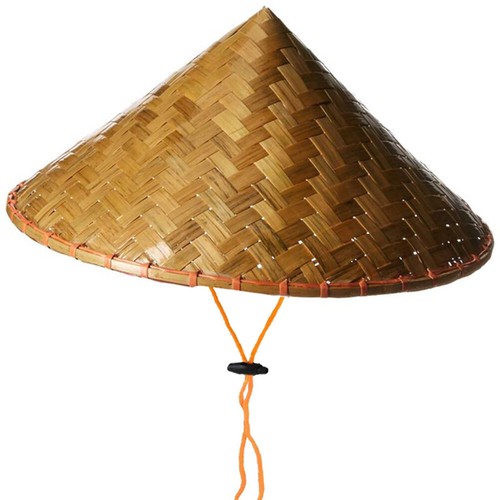 Asian Bamboo Cone Hat Coolie Hat for 