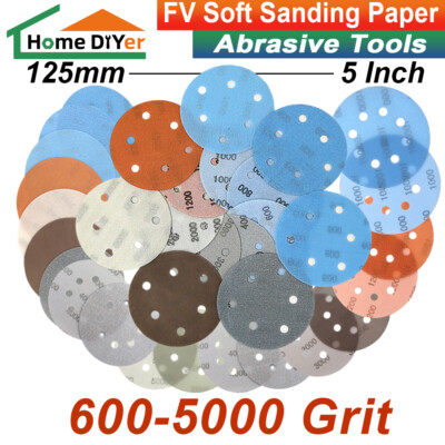 50 Pcs 1 Inch Wet Dry Sanding Discs 5000 Grit - Hook And Loop No-Hole For Automotive & Woodworking