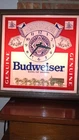 Vintage Budweiser King of Beers Light Lighted Clock Sign Horses Clydesdale