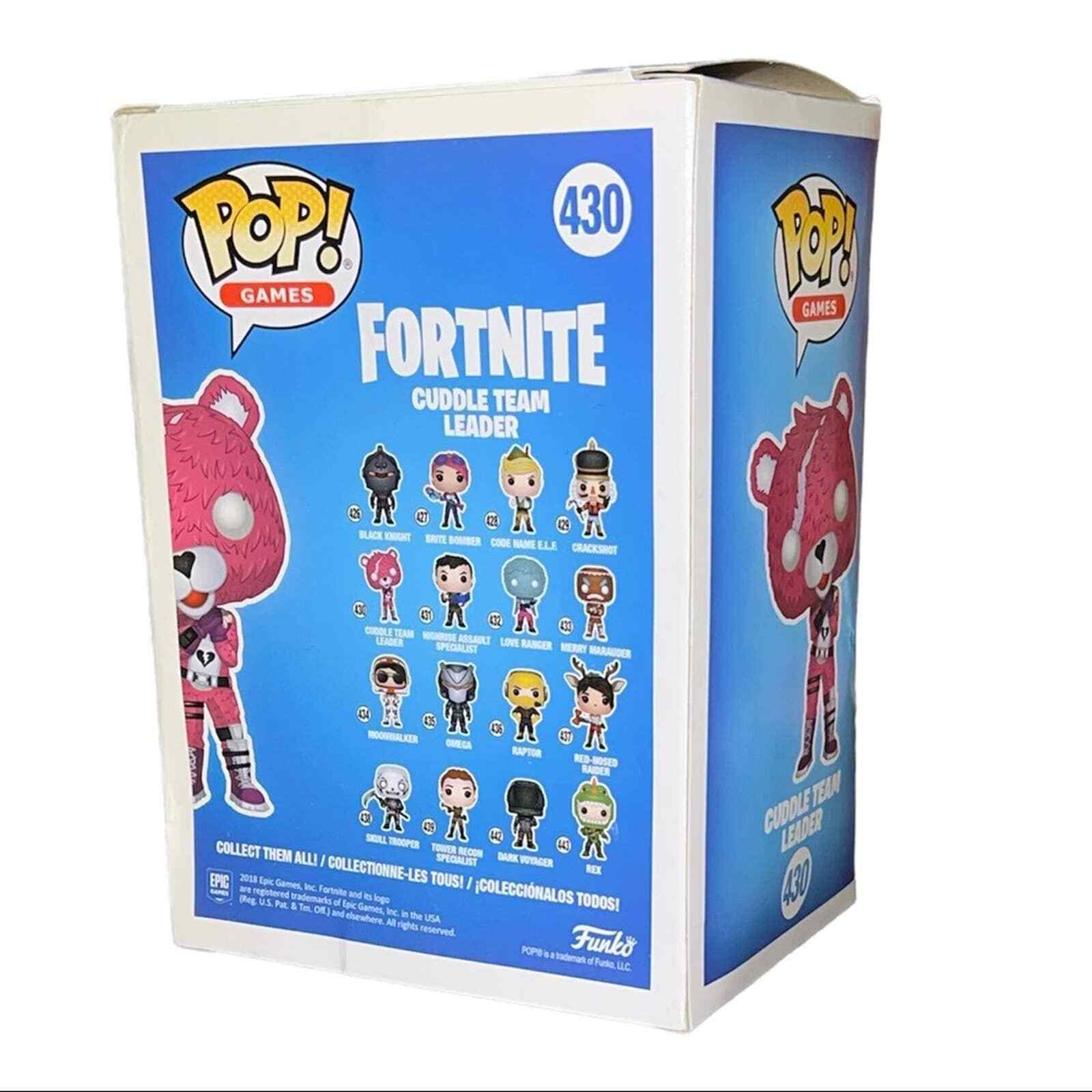 FUNKO POP fortnite 430# Cuddle Team Leader 4in Action Figure Model