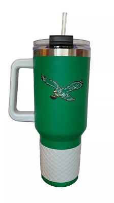 Philadelphia Eagles Retro KELLY GREEN 40Oz COLOSSUS TUMBLER Travel Mug SS NWT