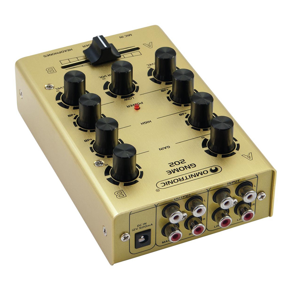 未開封品！Omnitronic GNOME 202P ミニDJミキサー ブラック Omnitronic GNOME 202P Black – United States