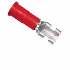 3M Male Quick Disconnect See-Thru Nylon Insulated .250" 22-18 Gauge RED -100PK