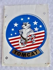 mILITARY STICKER VINTAGE GRUMMAN F-14 TOMCAT STARS & STRIPES PATRIOTIC neocurio