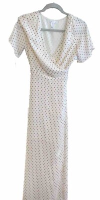 leith floral maxi dress Leith Green Floral Smocked Puff Short Sleeve Maxi Dress Square Neck XXS