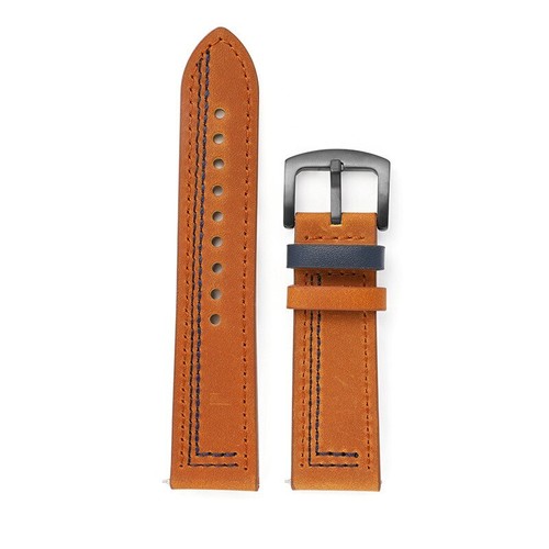 Cowhide Genuine Leather Watch Band 20mm 22mm Bracelet Generic Strap Watch Bands - Picture 10 of 44