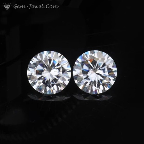 9.5 MM 2.75 Carat Full White Round Brilliant Diamond Cut Loose Moissanite 4 Ring - Picture 2 of 12