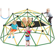 OUTDOOR CLIMBING DOME PLAYSCAPE 10 Ft with Hammock, Anti-Rust